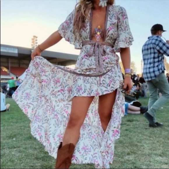 FLASHSALE✨ Boho Floral Print Gypsy Maxi Dress - Picture 7 of 8